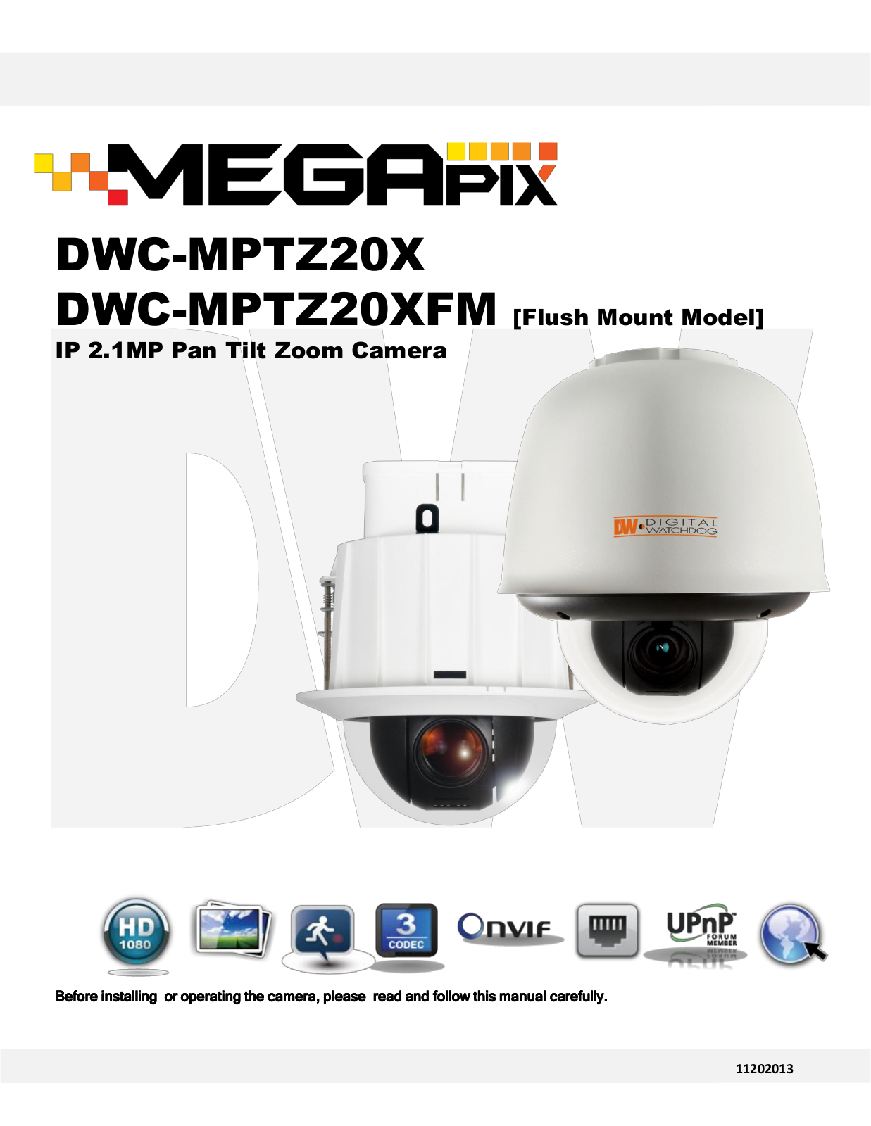 Digital Watchdog DWC-MPTZ20X, DWC-MPTZ20XFM User Manual