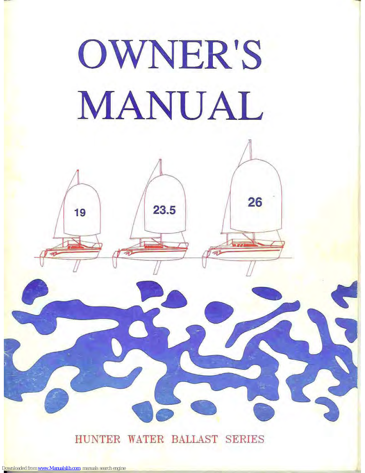 Hunter Marine H19, H23.5, H26 Owner's Manual