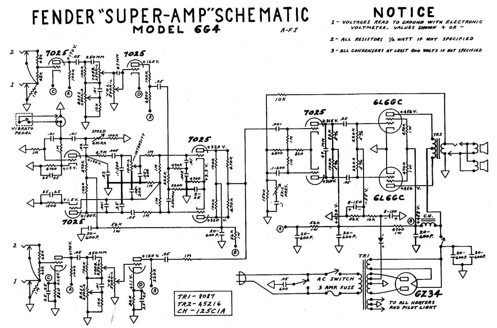 Fender 6g4 schematic