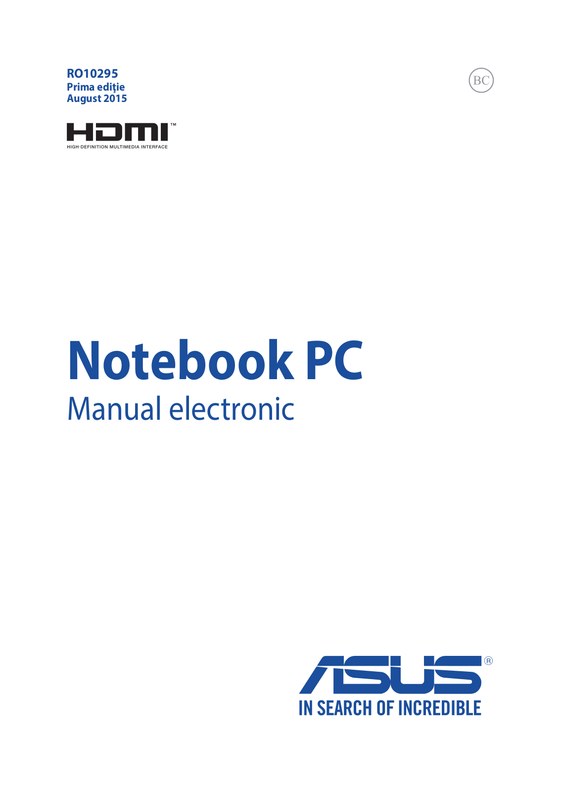 Asus VM591UR, K456UQ, VM591UV, R558UR, R558UF User’s Manual