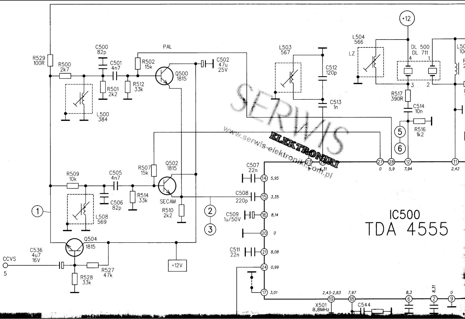 Lenco TC9301 Schematic