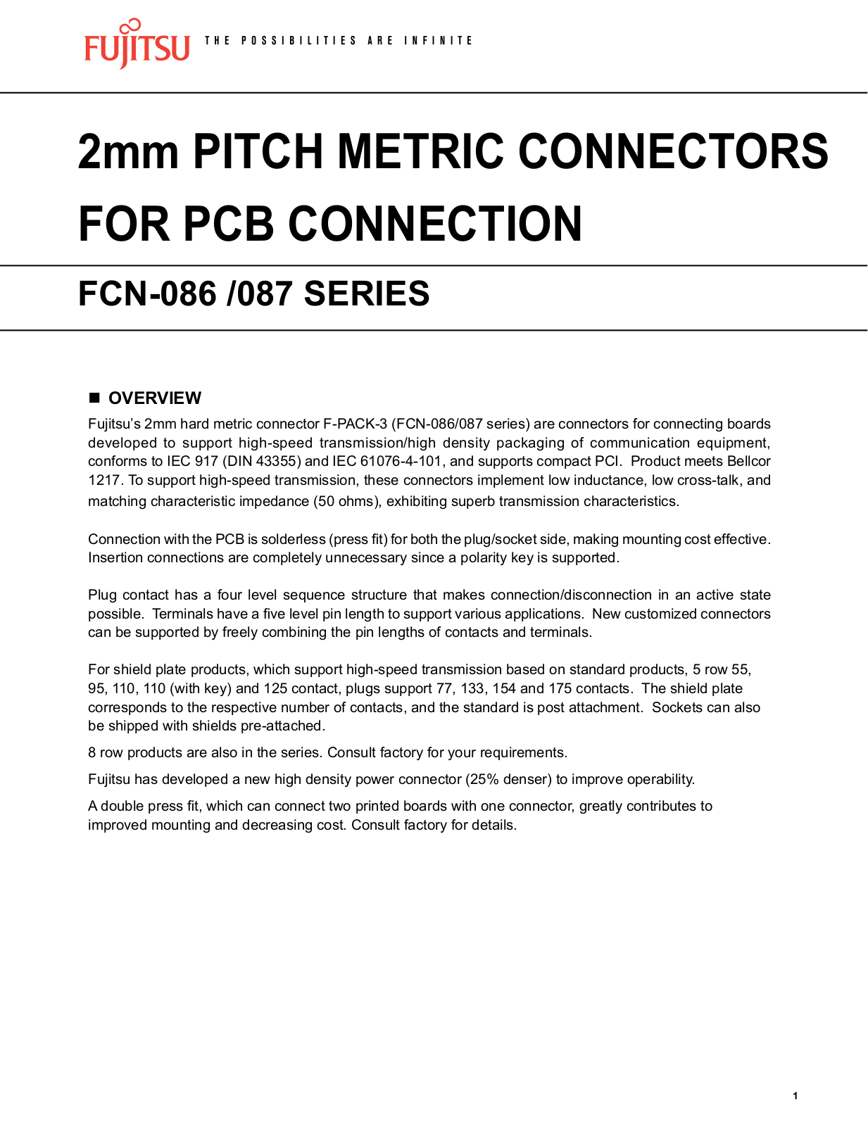 Fujitsu FCN-087, FCN-086 User Manual