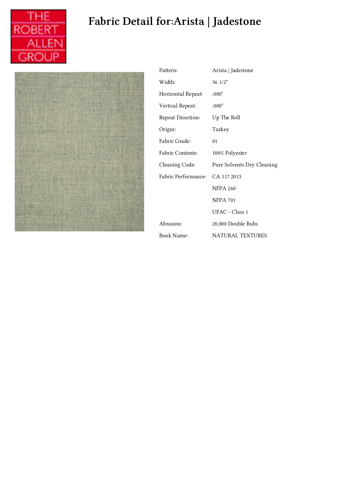 Robert Allen RALF1478 Specifications - ManualMachine.com