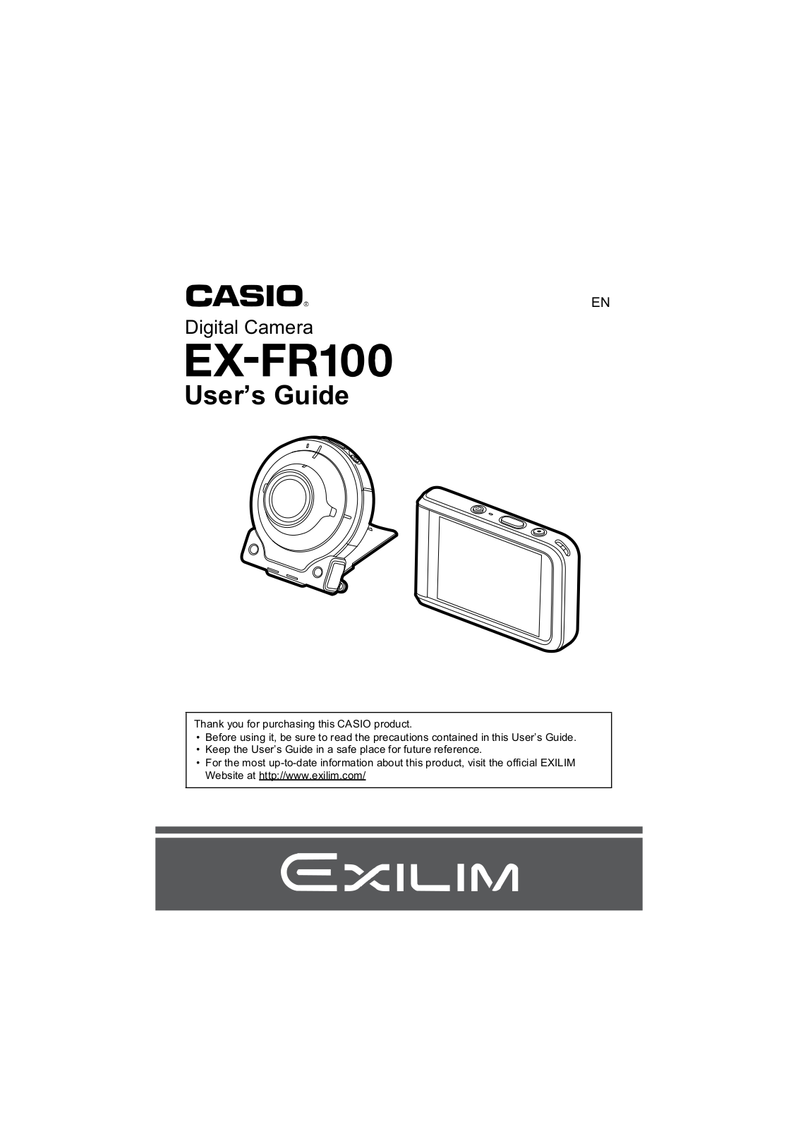 Casio Computer Co EXFR100CT, EXFR100 Users Manual