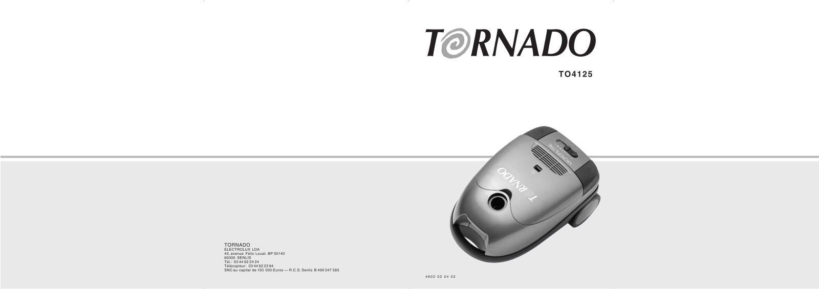 TORNADO TO4125 User Manual