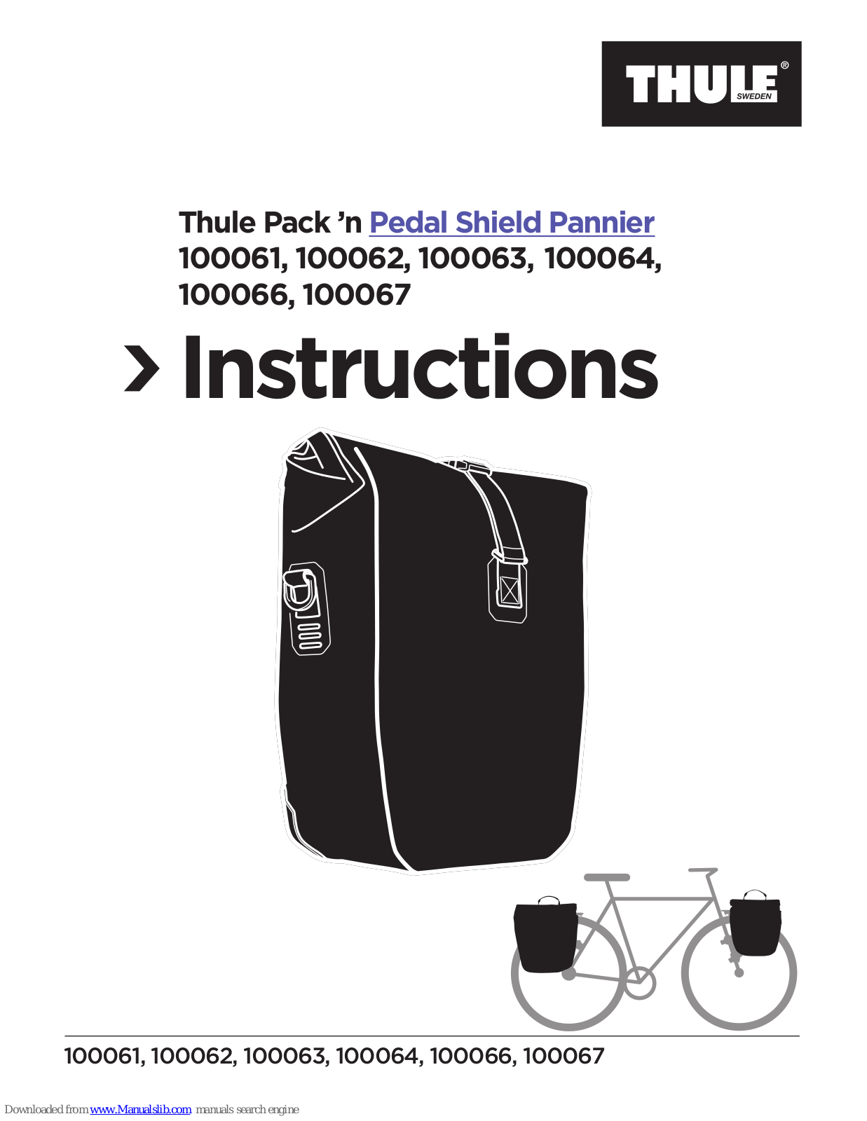 Thule 100061, 100063, 100062, 1100061, 100064 Instructions Manual