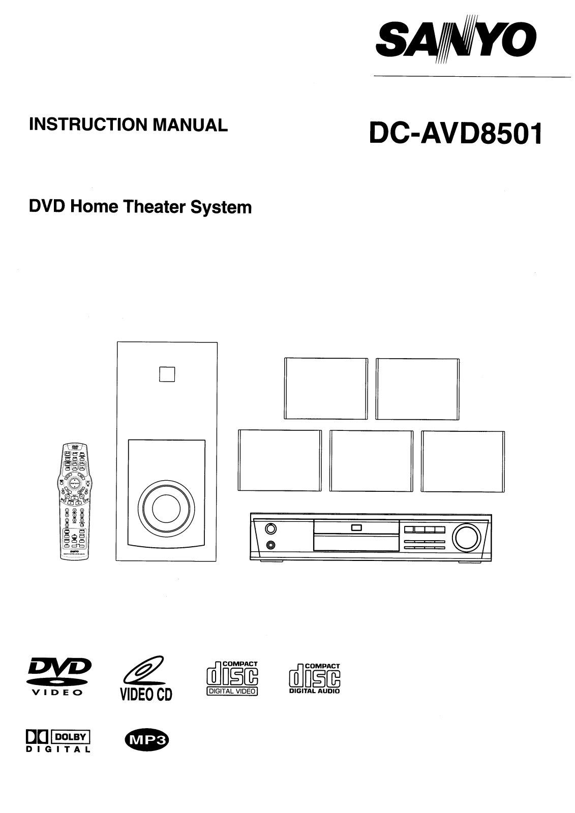 Sanyo DC-AVD8501 User Manual