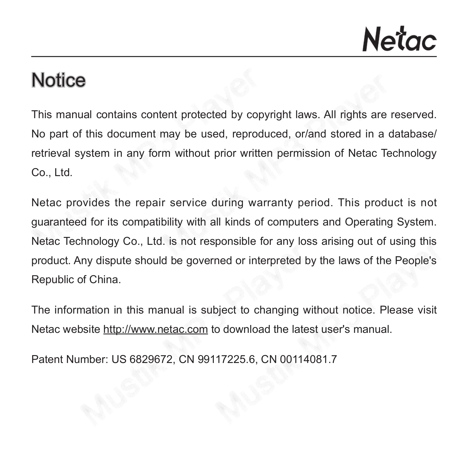 Netac Tech A150 User Manual