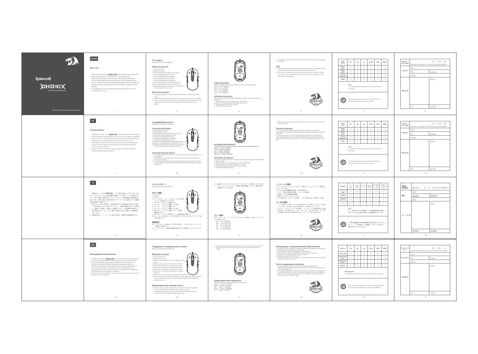 Redragon Phoenix 2 User Manual