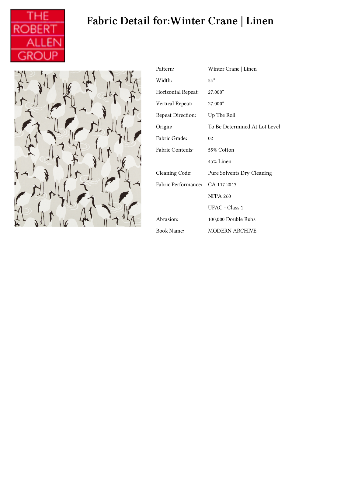Robert Allen RALF1805 Specifications - ManualMachine.com