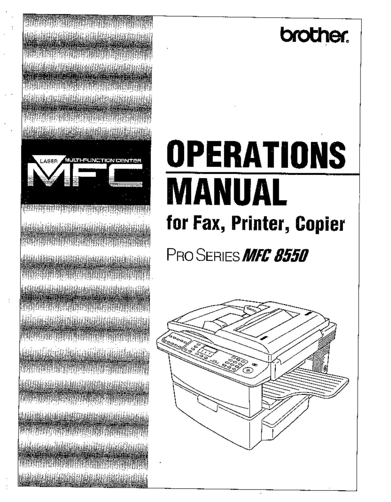 Brother MFC-8550 User Guide