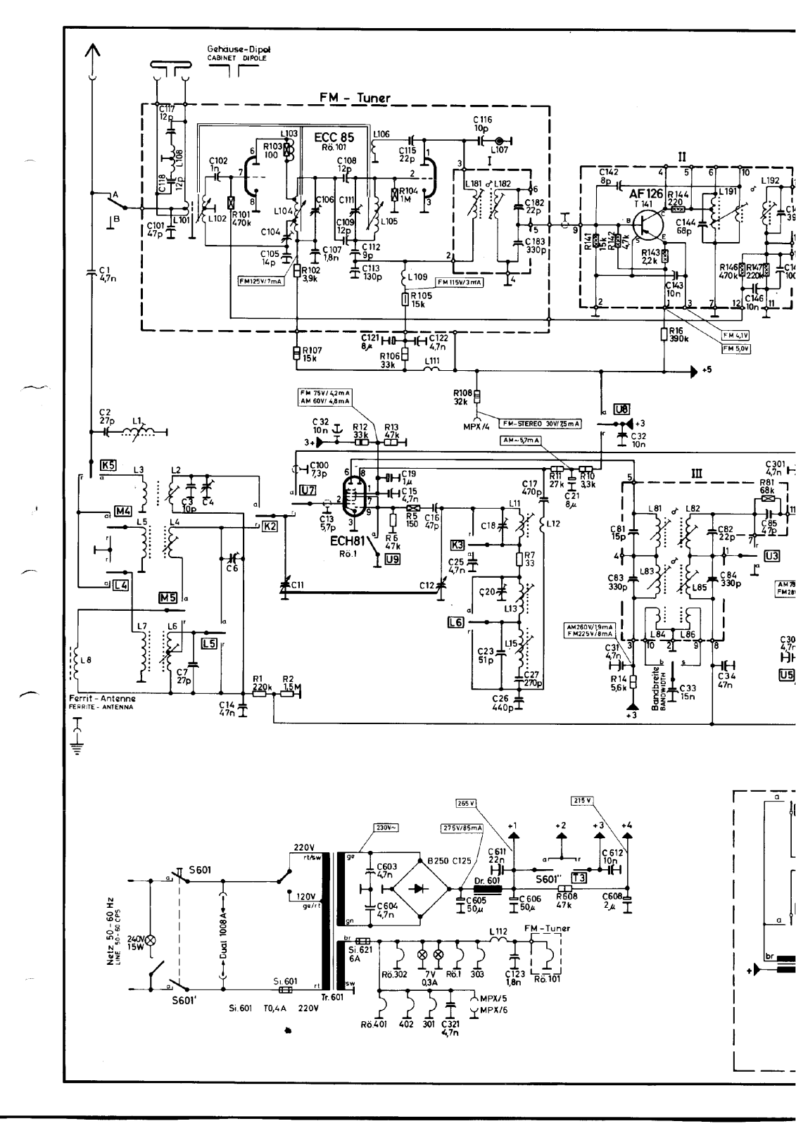 Saba Schwarzwald-Automatic-14 V Schematic