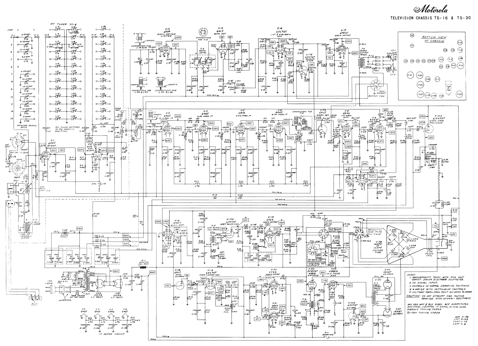 Motorola TS-16, TS-30 Schematic