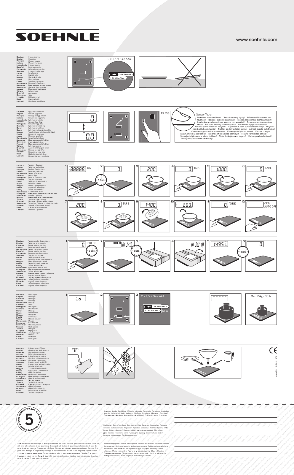 Soehnle 67080 User Manual