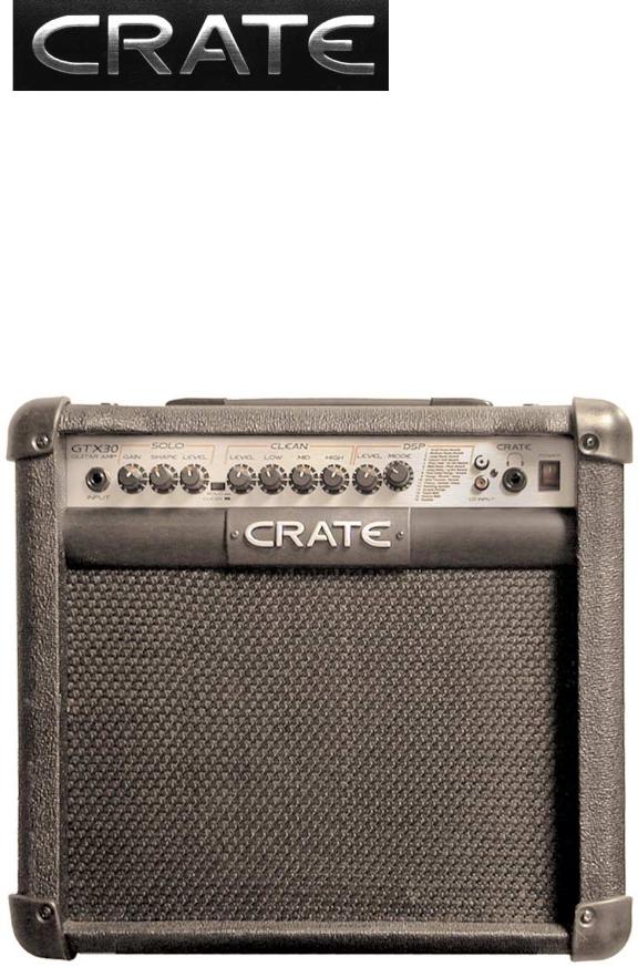Crate Amplifiers GTX30 User Manual