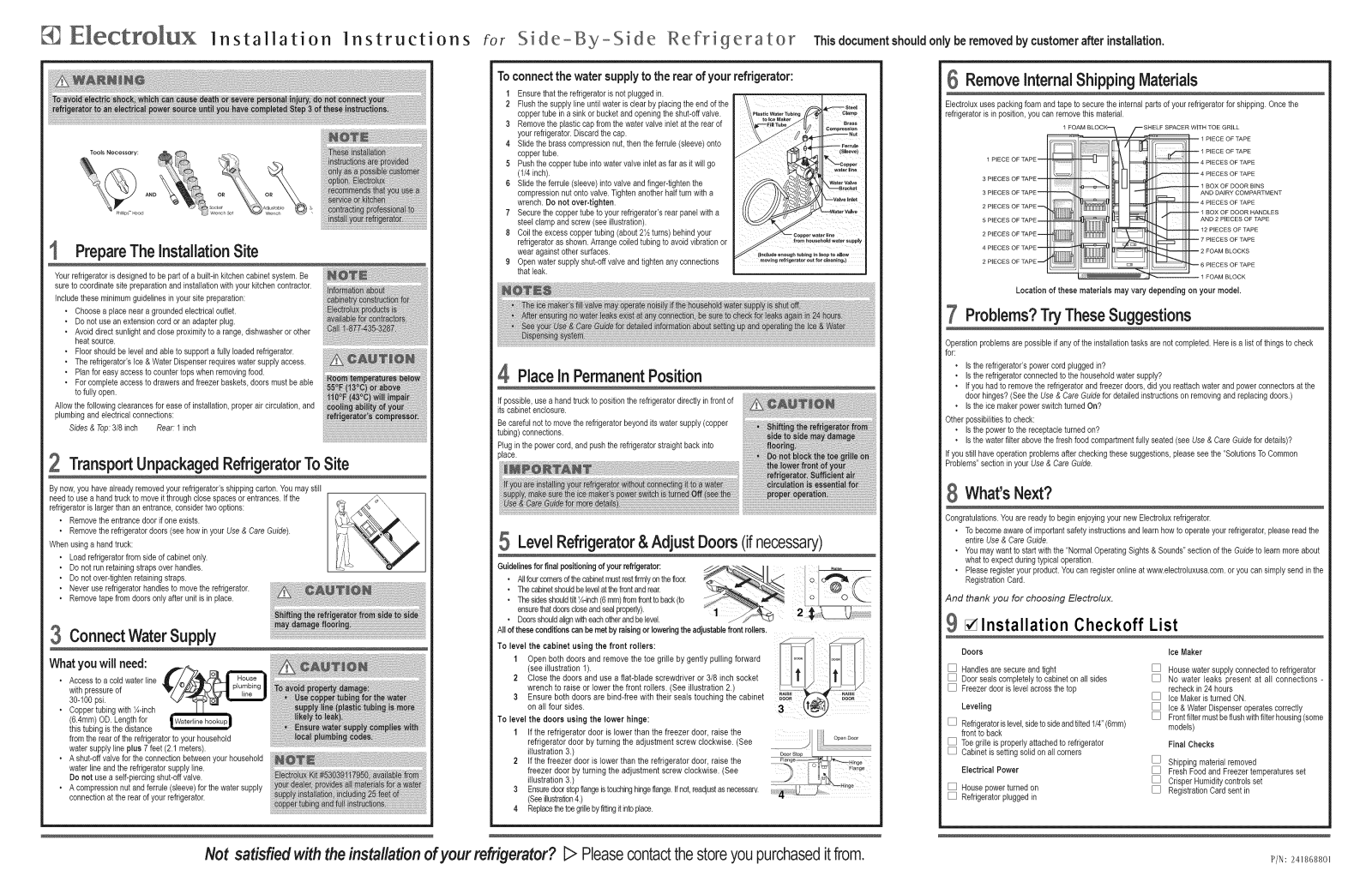 Electrolux EI23CS55GB0, EI23CS55GB1, EI23CS55GB2, EI23CS55GB3, EI23CS55GB4 Installation Guide - ManualMachine.com
