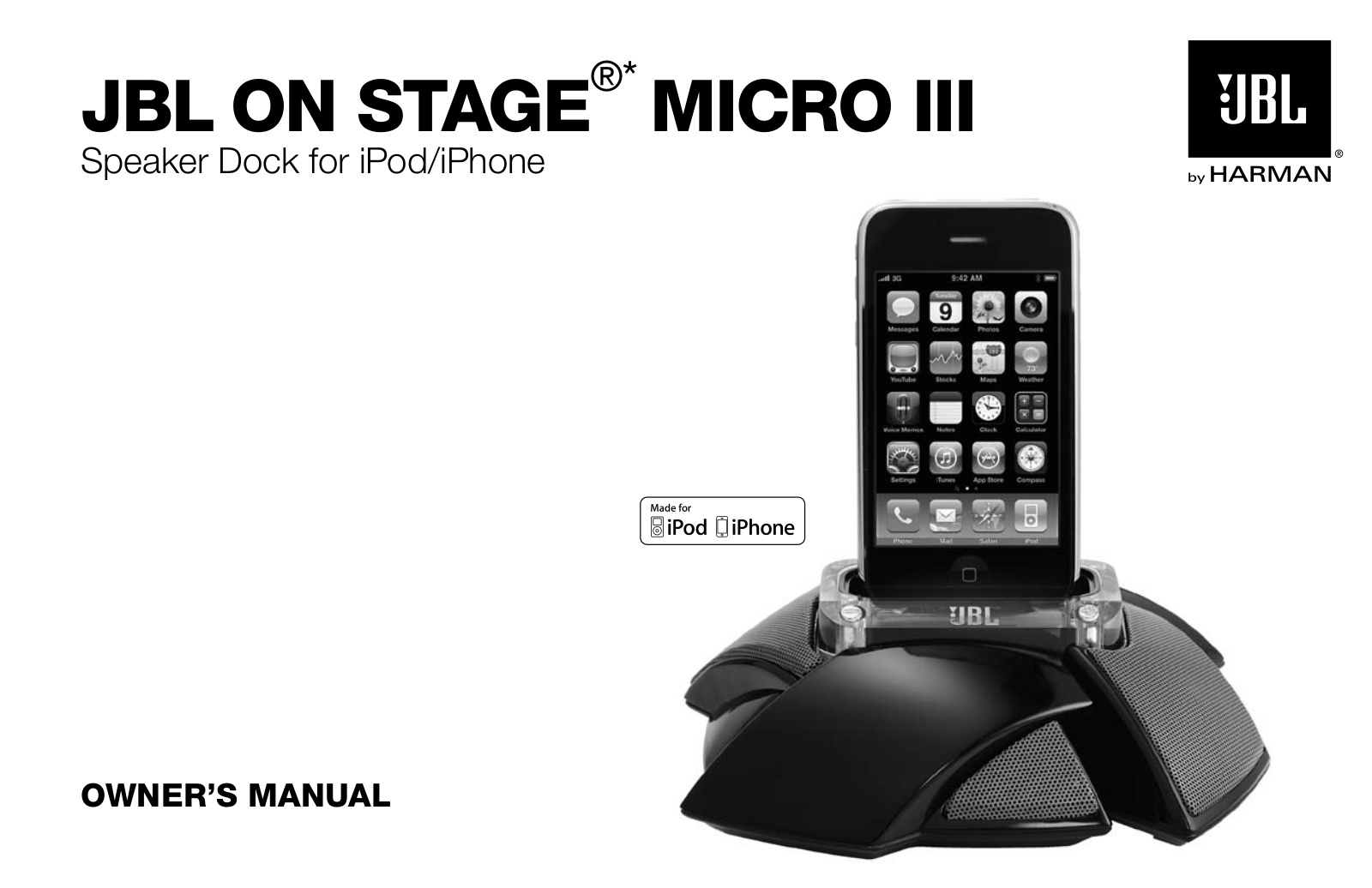 JBL Micro III User manual