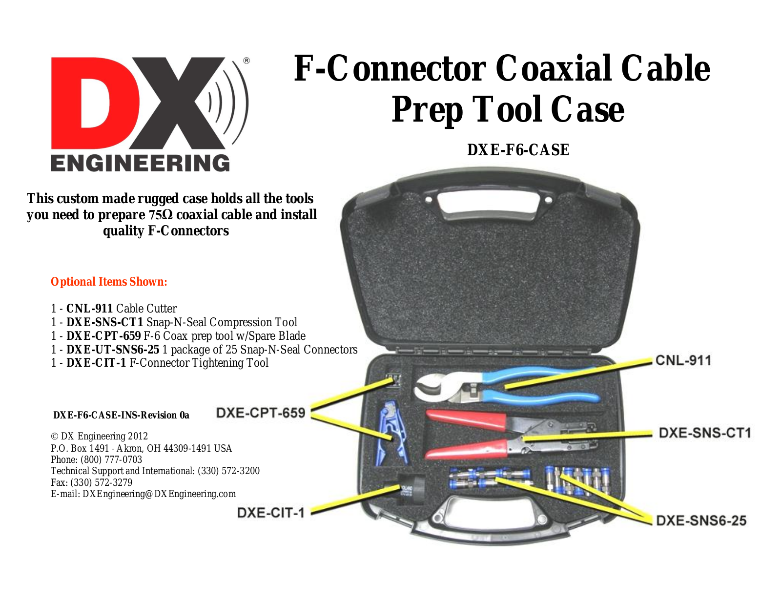 DX Engineering DXE-F6-CASE Instructions manual - ManualMachine.com