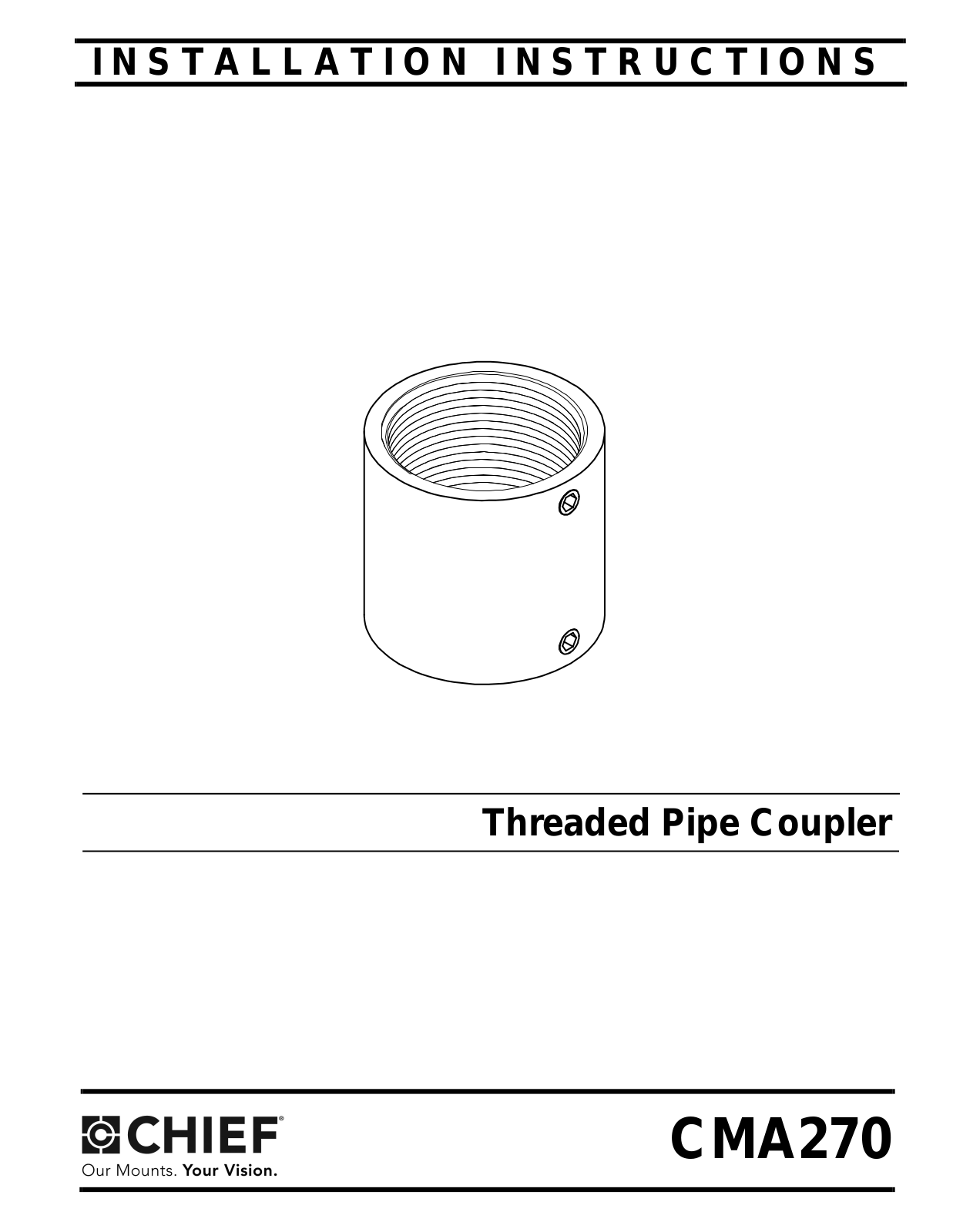 Chief Manufacturing CF1013 Installation Instructions - ManualMachine.com