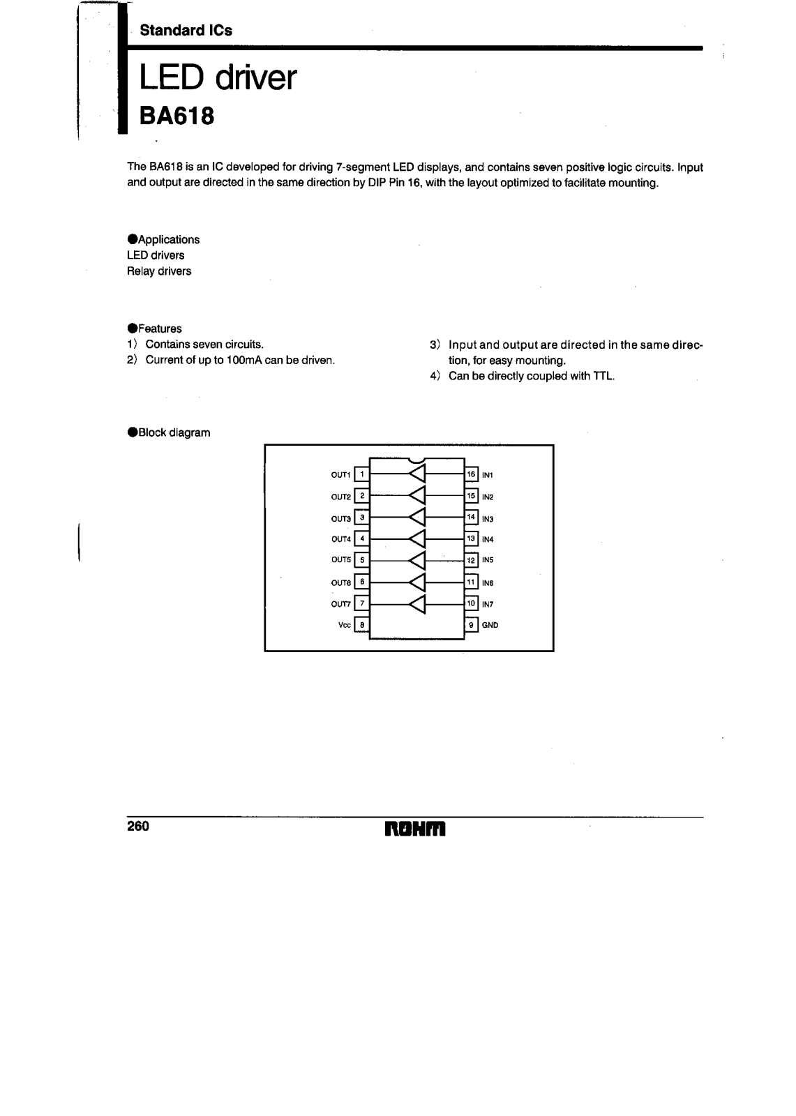 ROHM BA618 Datasheet