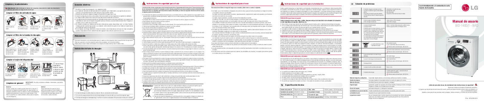 LG WD-14831RD User Manual