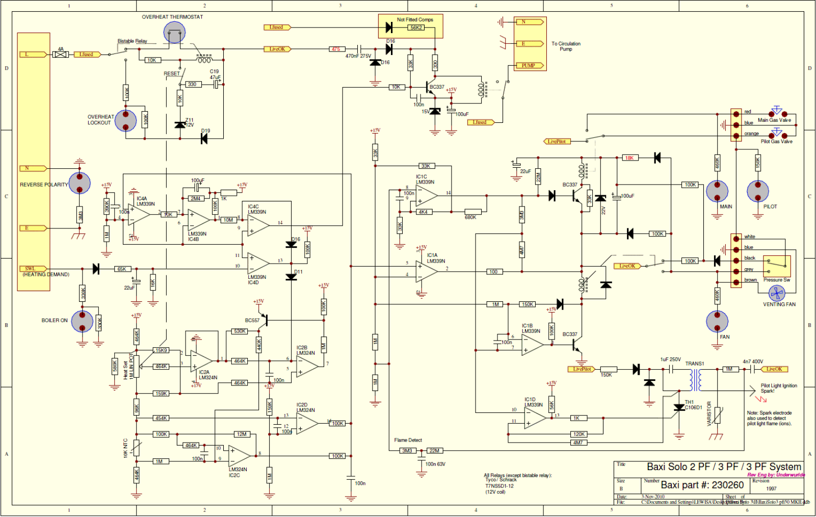 SOLO 2 PF, 3 PF Schematic Diagram