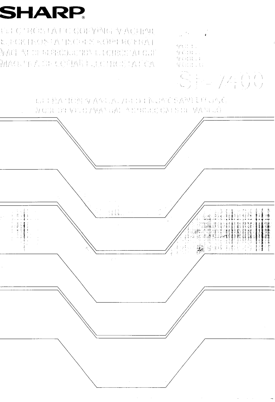 Sharp SF-7400 User Manual