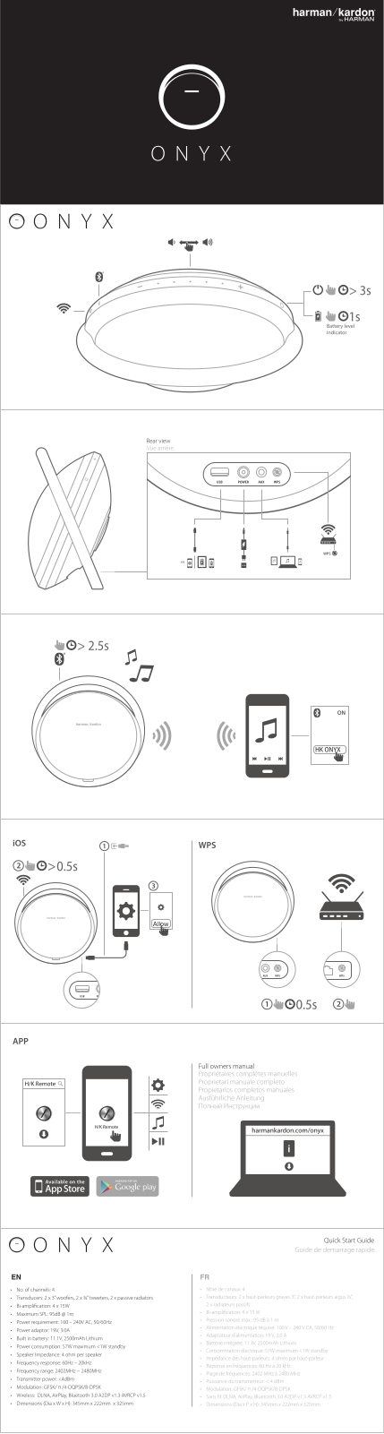 Harman kardon ONYX User Manual