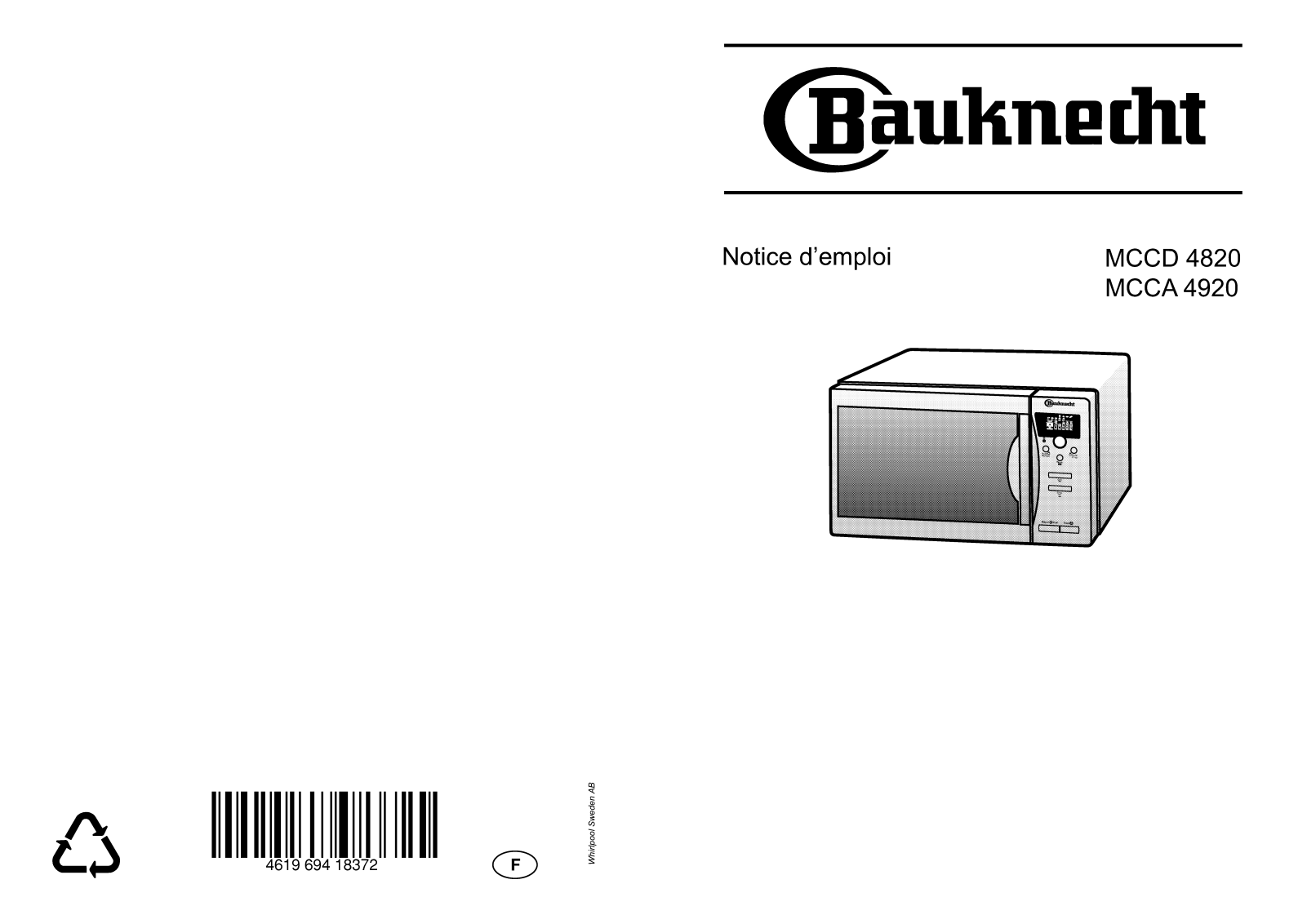 BAUKNECHT MCCD4820CH User Manual