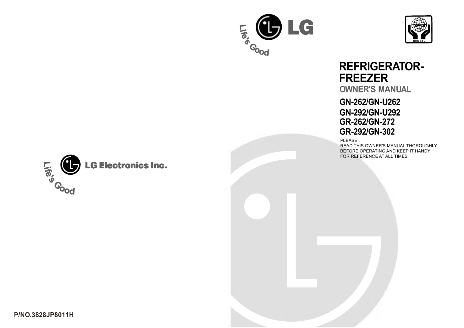 LG GN-U292RVC Owner’s Manual