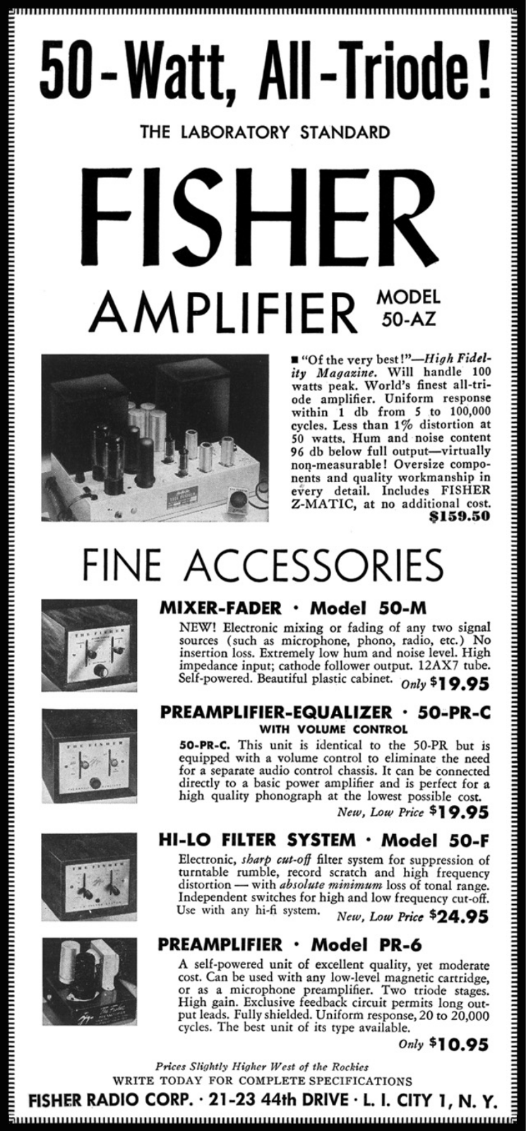 Fisher 50-AZ Schematic