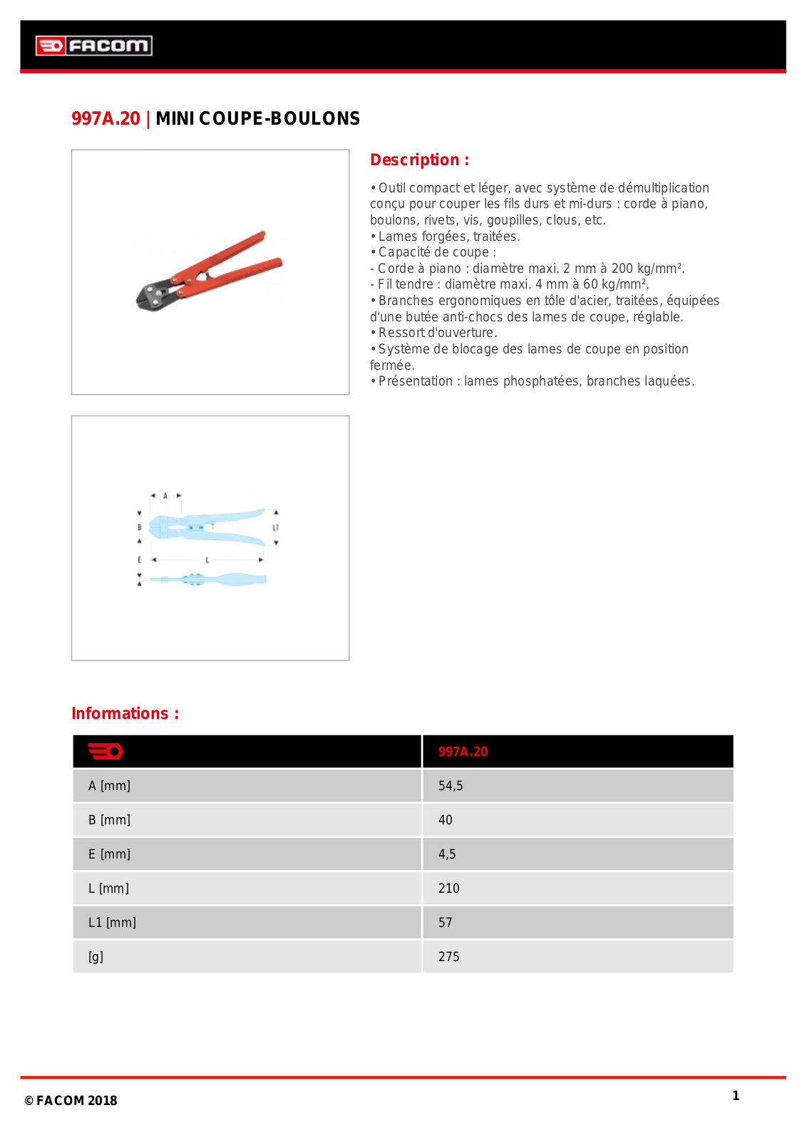 Facom 997A.20 Specification - ManualMachine.com