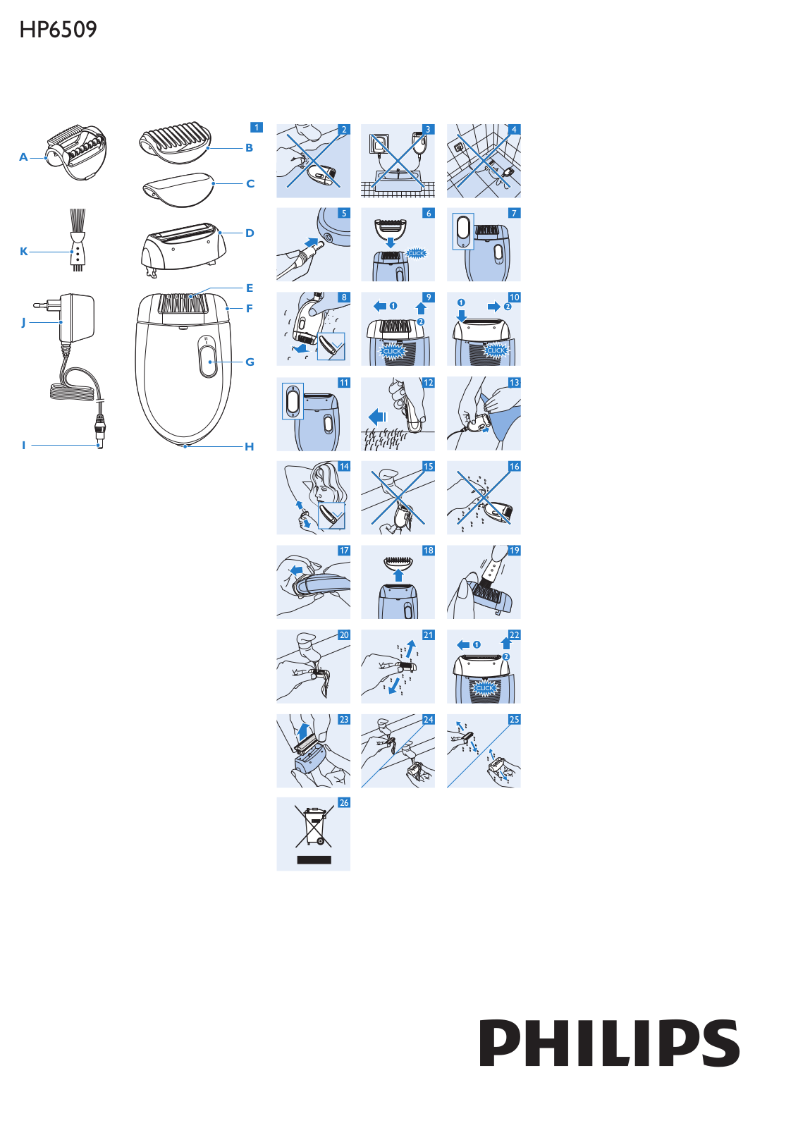 Philips HP6509 User Manual