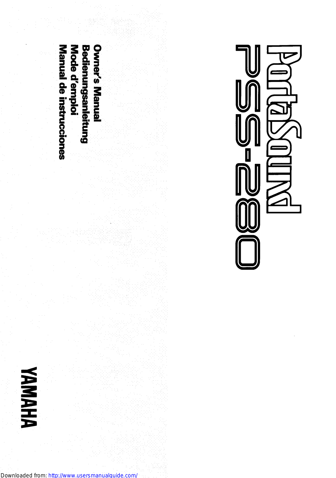 Yamaha Audio PSS-280 User Manual