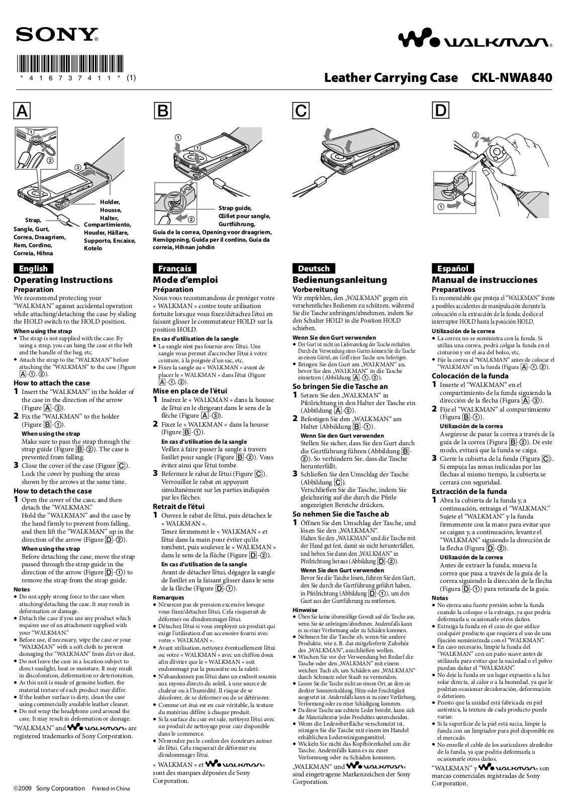 Sony CKL-NWA840 Users guide - ManualMachine.com