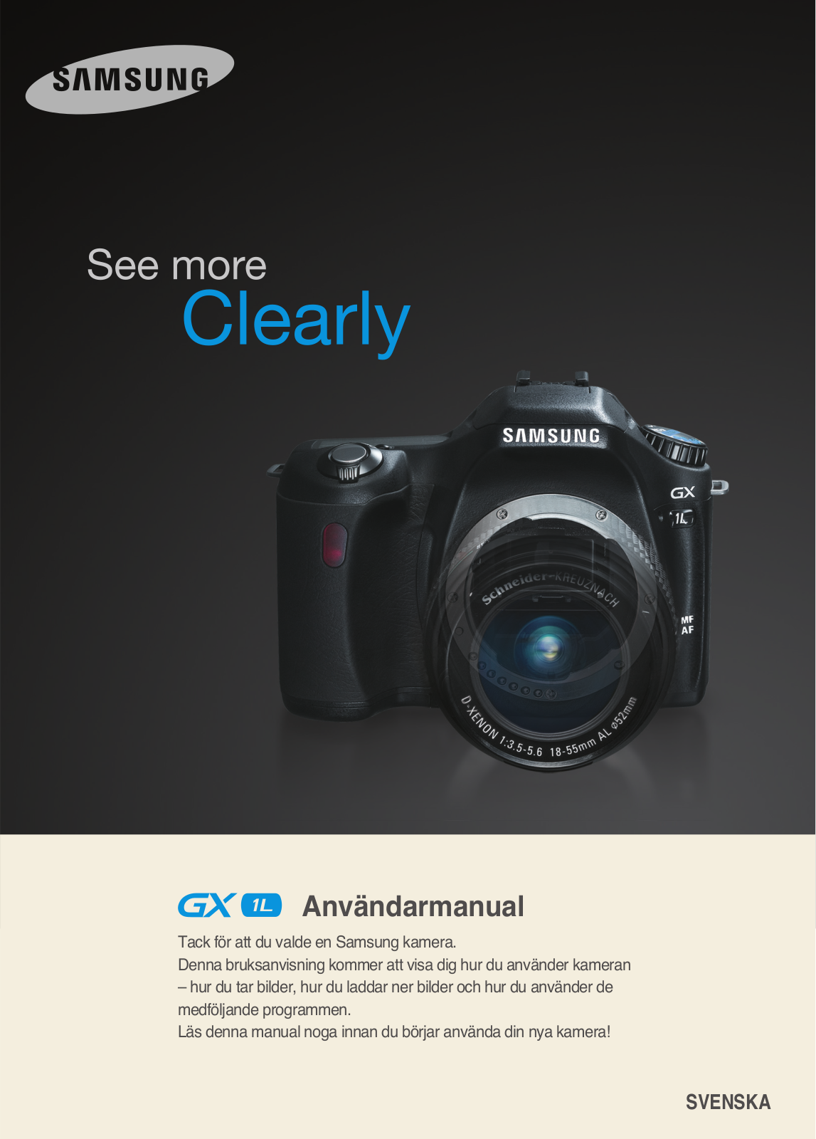 Samsung GX 1L User Manual