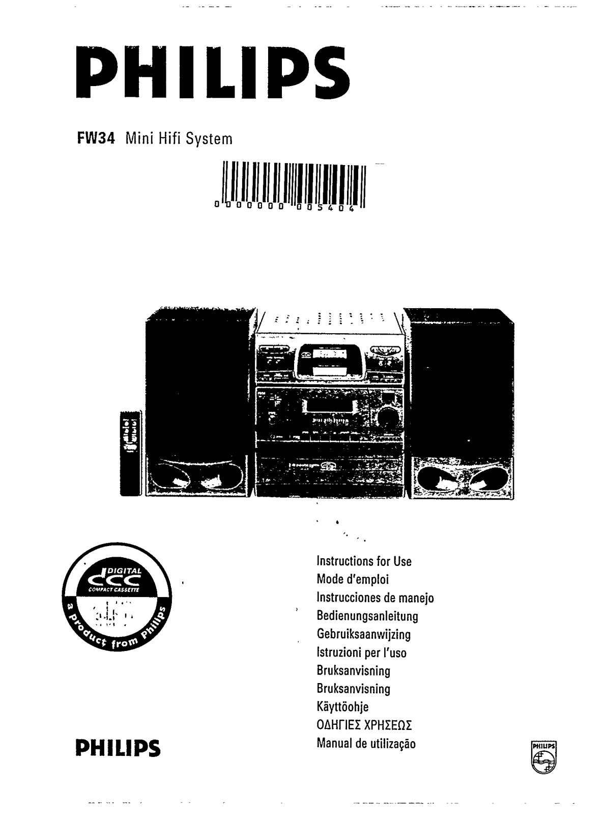 Philips FW34/20, FW34 User Manual