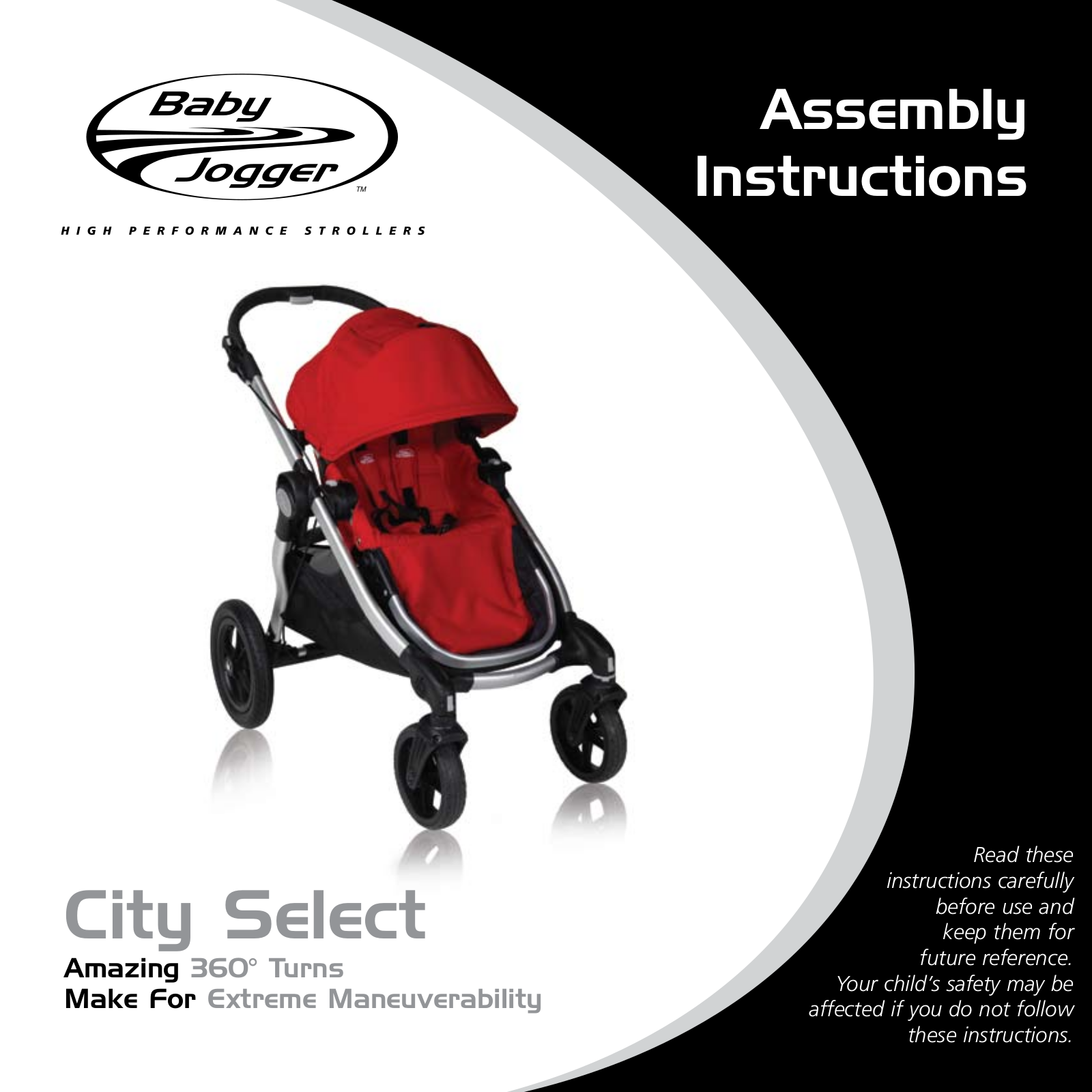 Baby Jogger CITY SELECT User Manual