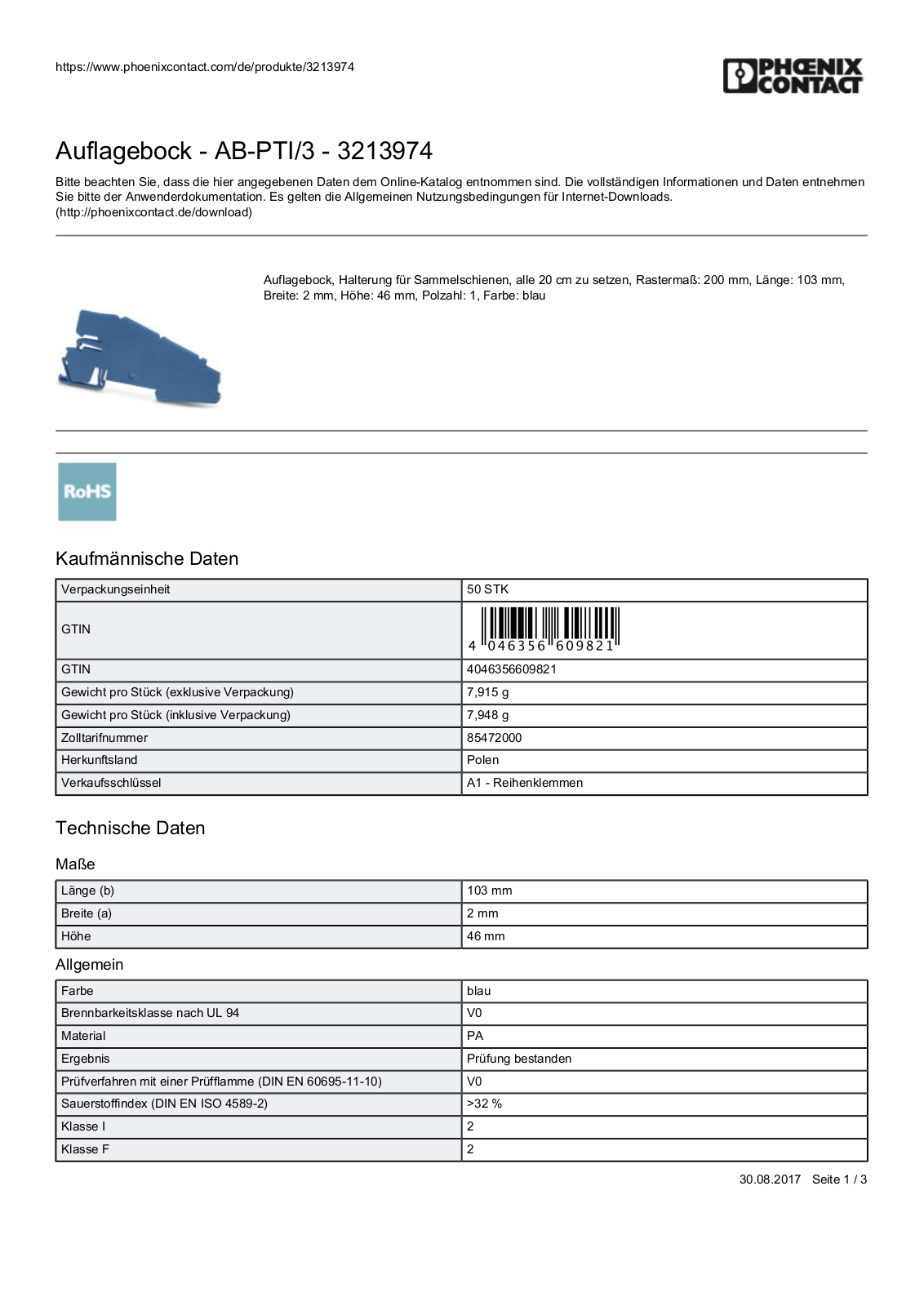 PHOENIX-CONTACT AB-PTI/3 Datasheet - ManualMachine.com