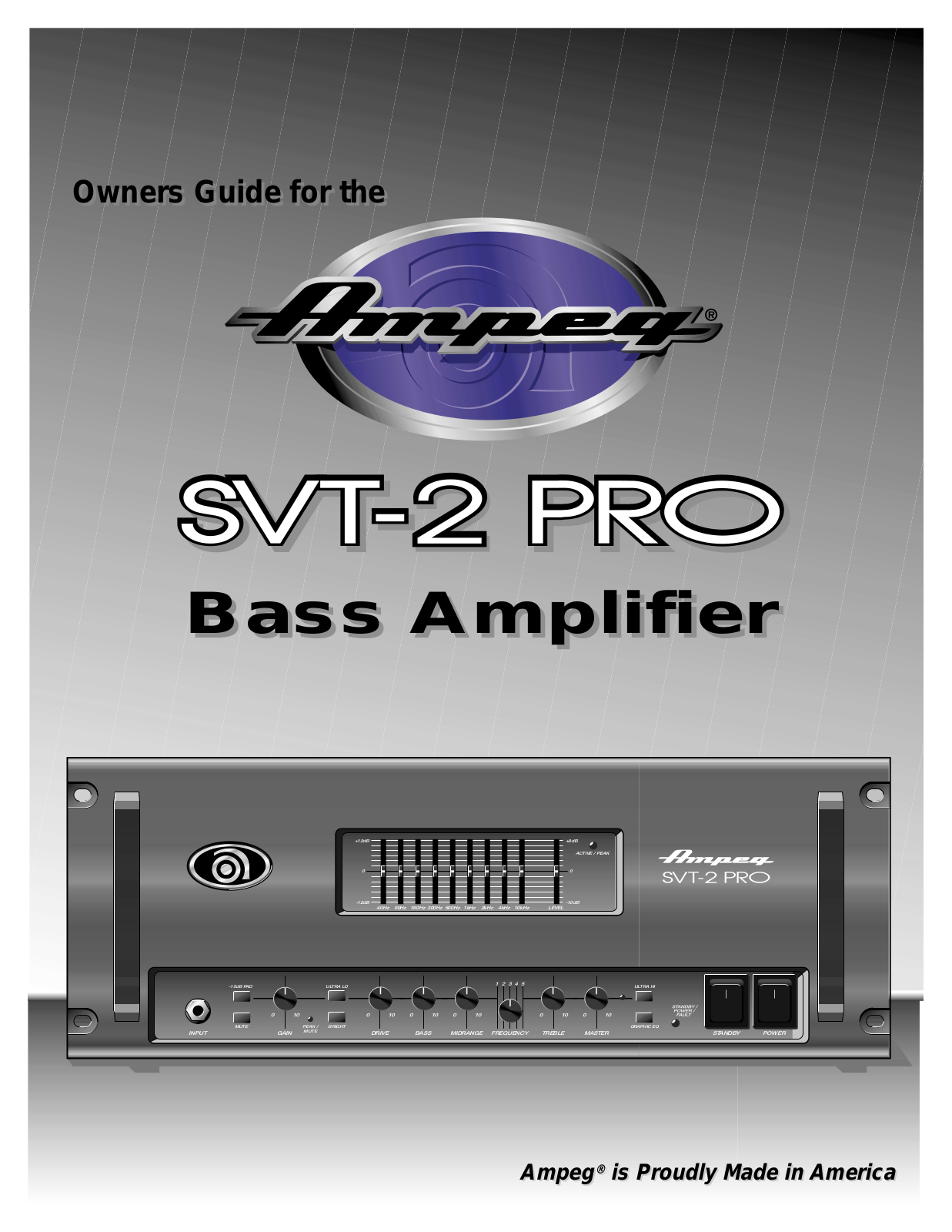 Ampeg SVT-2 User Manual