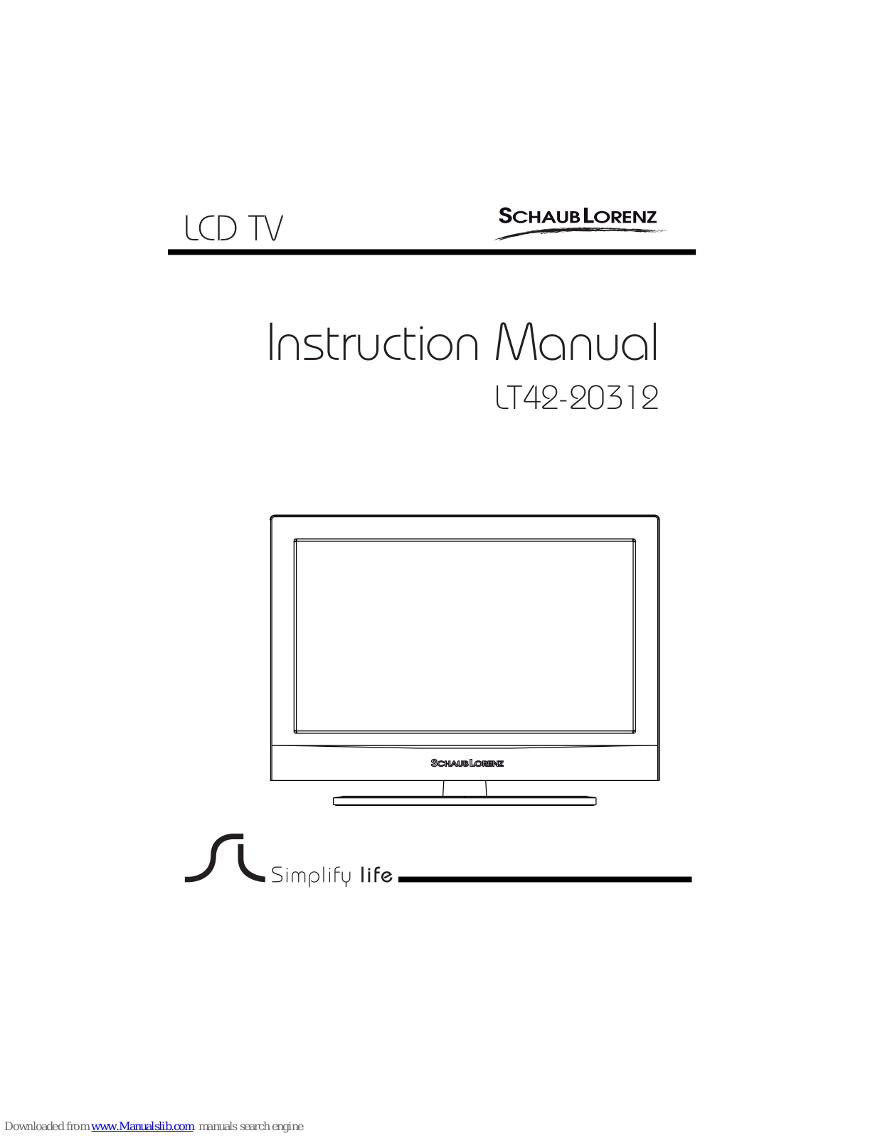 SchaubLorenz LT42-20312 Instruction Manual