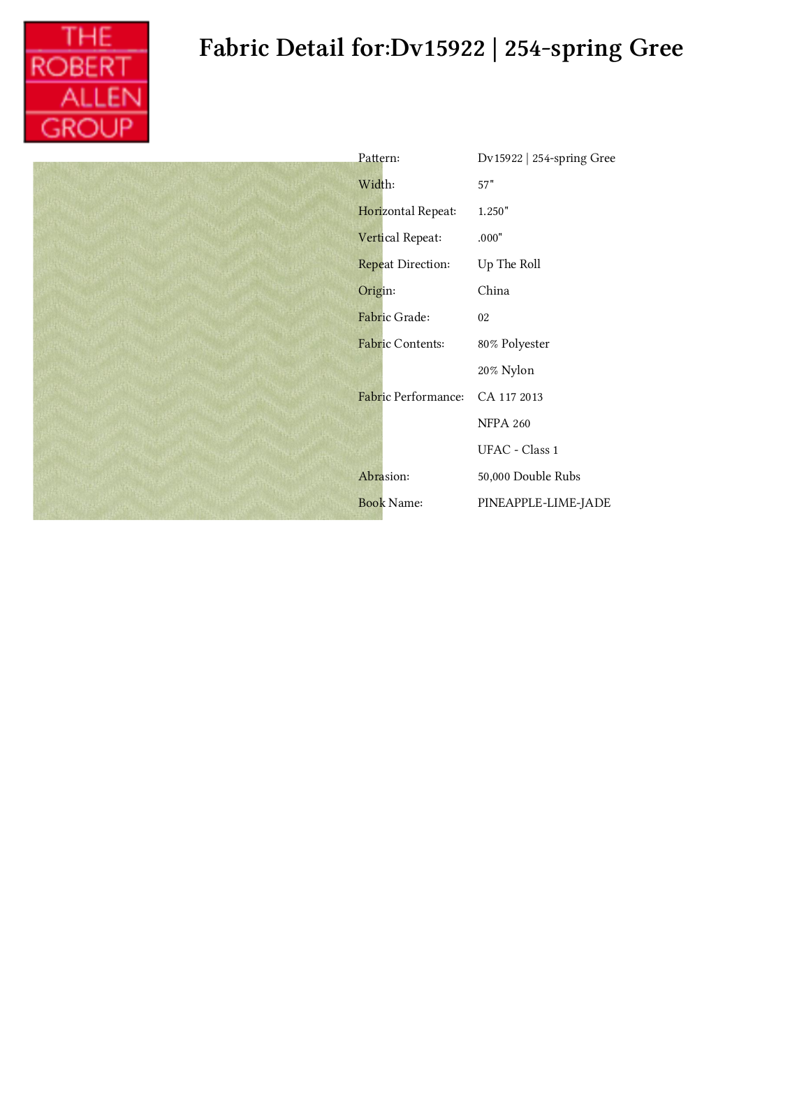 Duralee CRAL7181 Specifications - ManualMachine.com