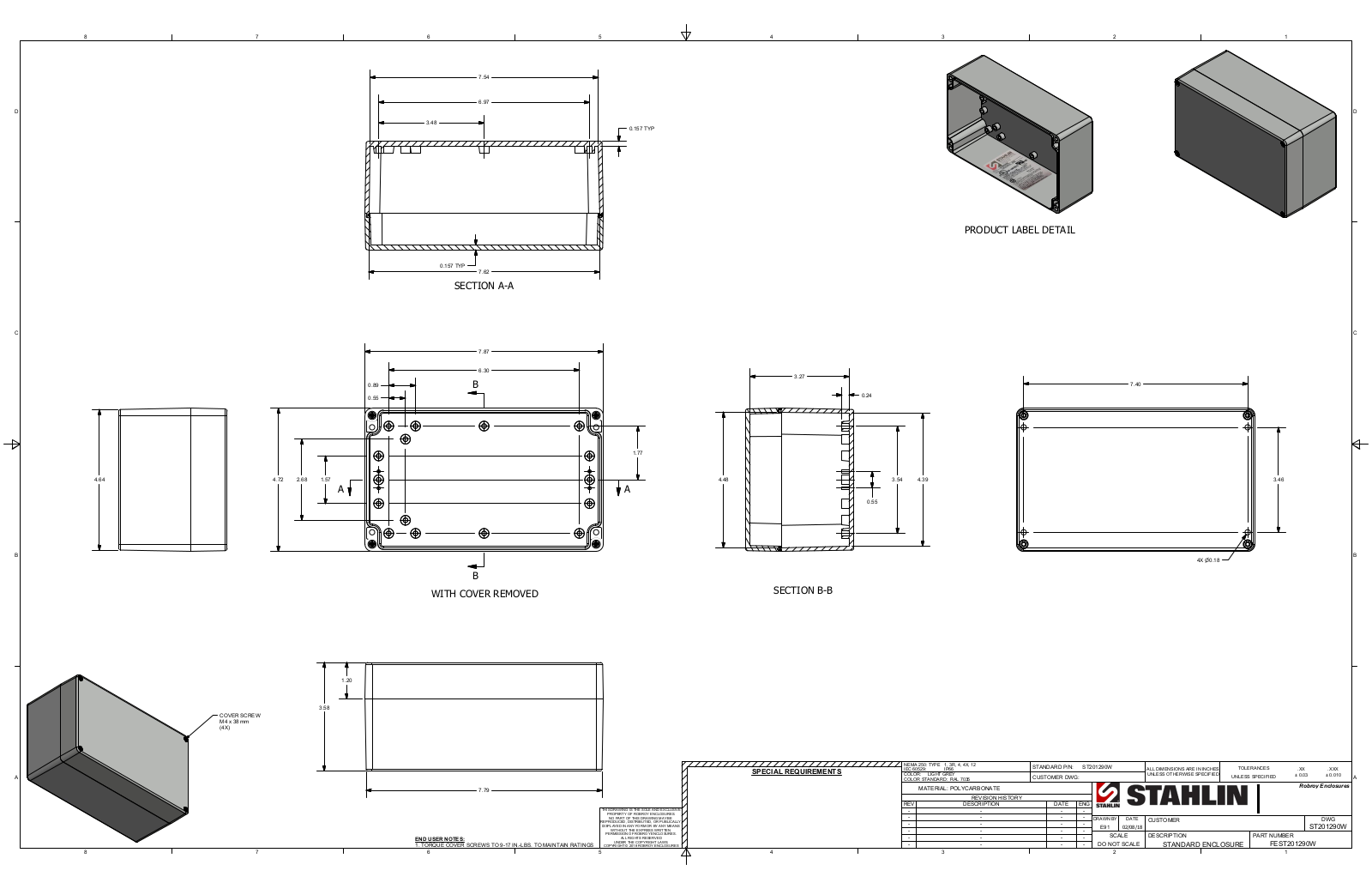 Stahlin ST201290W Reference Drawing