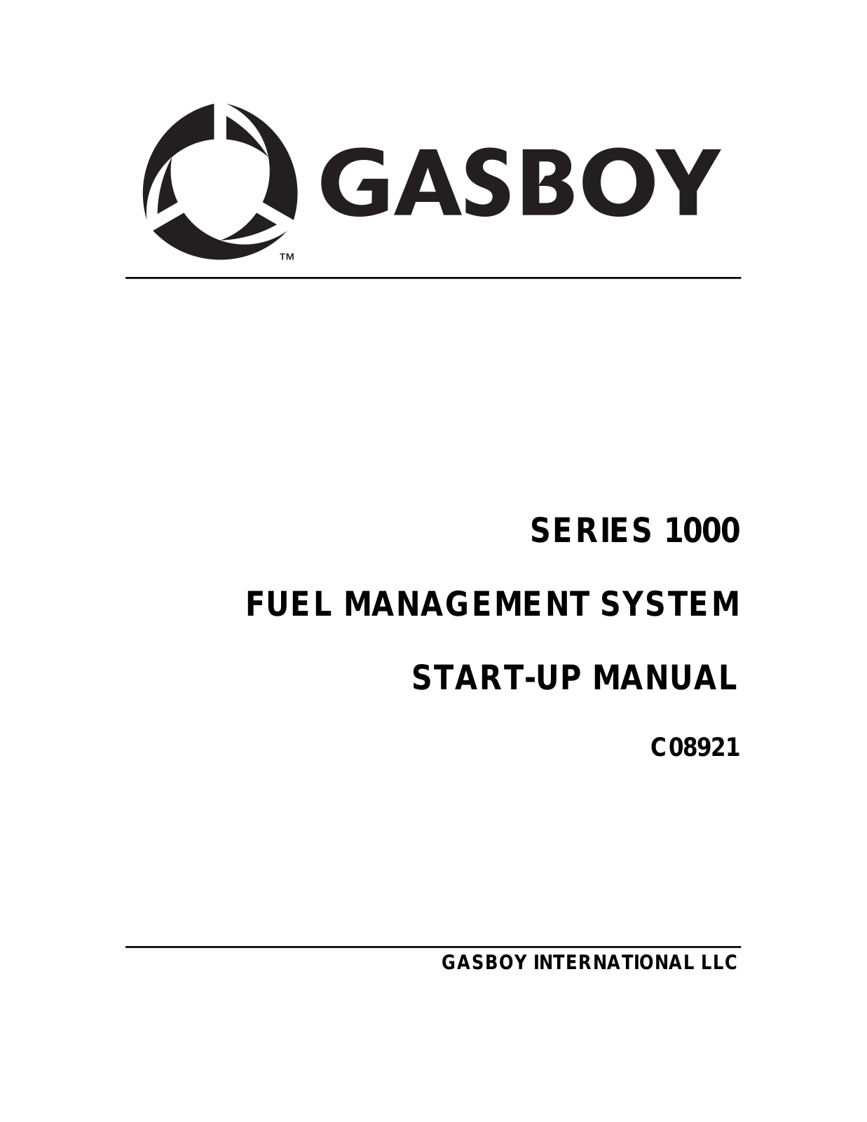 Gasboy 1000 User Manual