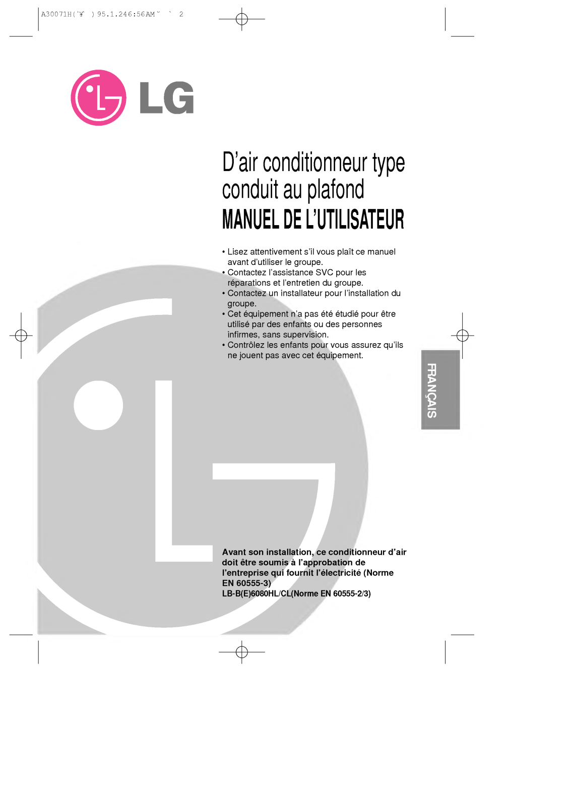 LG LB-D1860HL, LB-D2460HL, LB-F4280CL User Manual