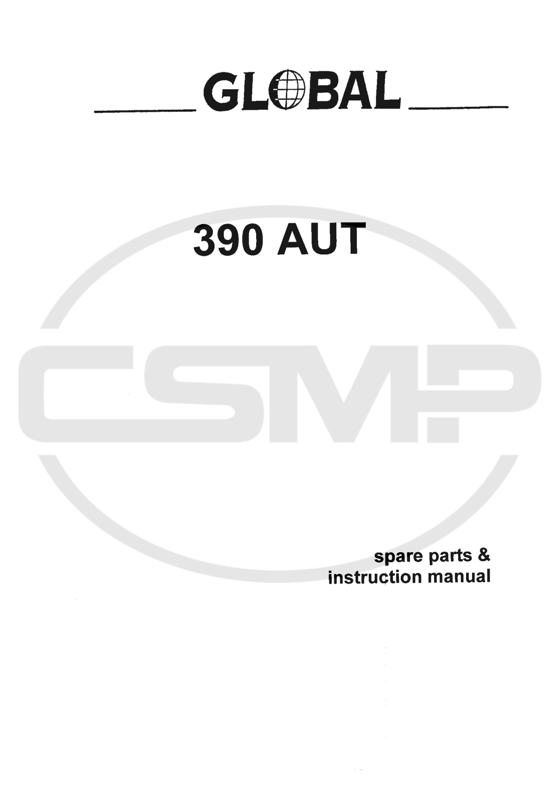 Global 390-AUT Parts Book