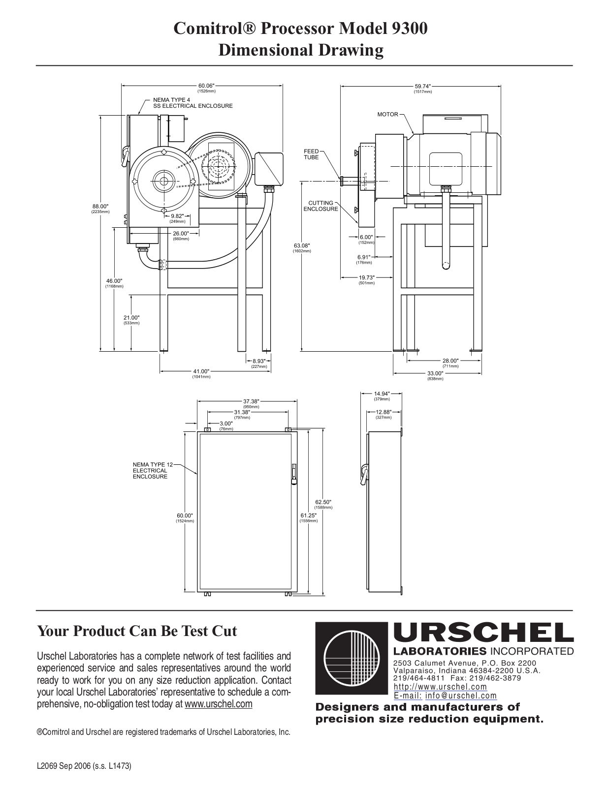 Urschel 9300 Parts Diagram