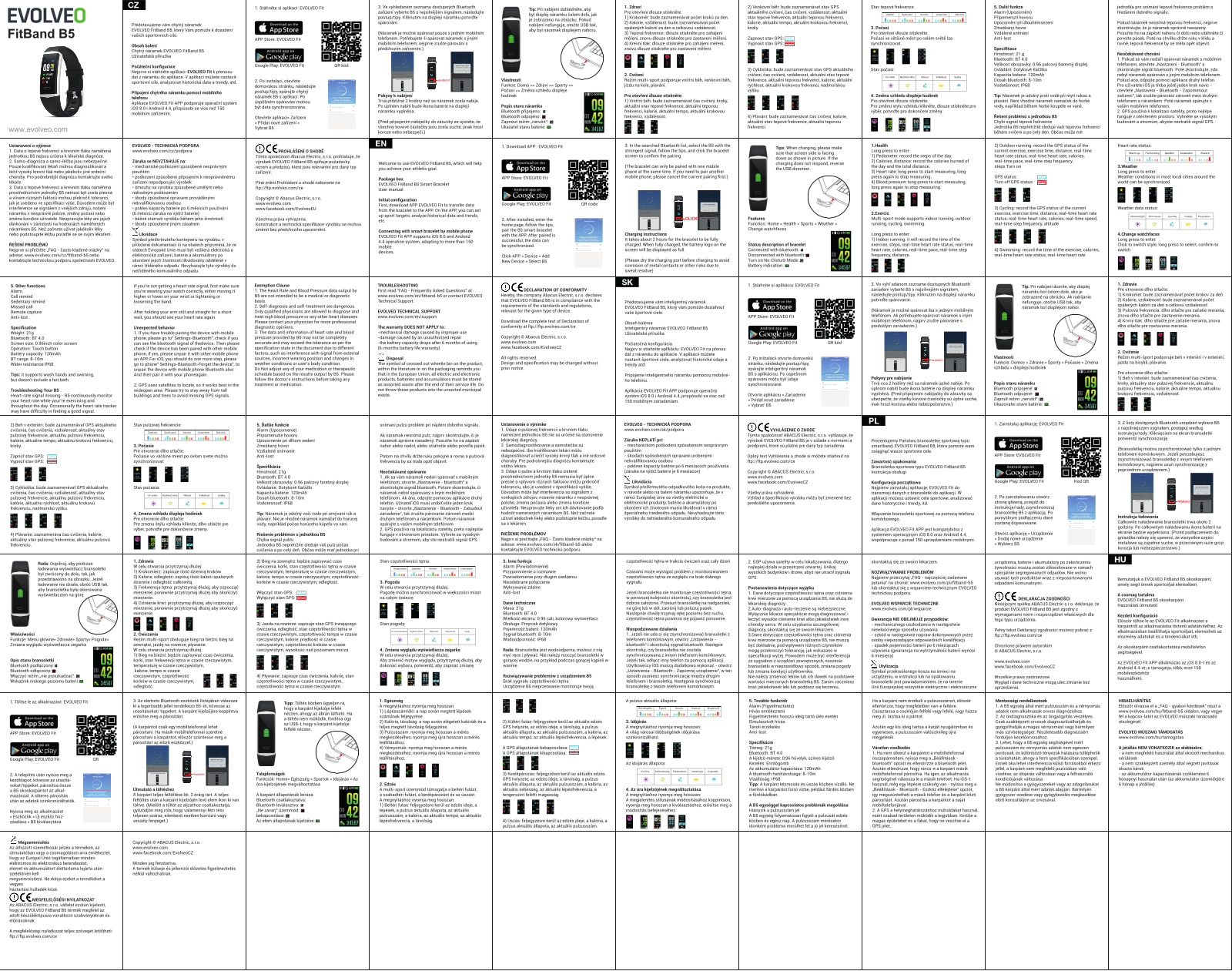 Evolveo Fitband B5 User Manual