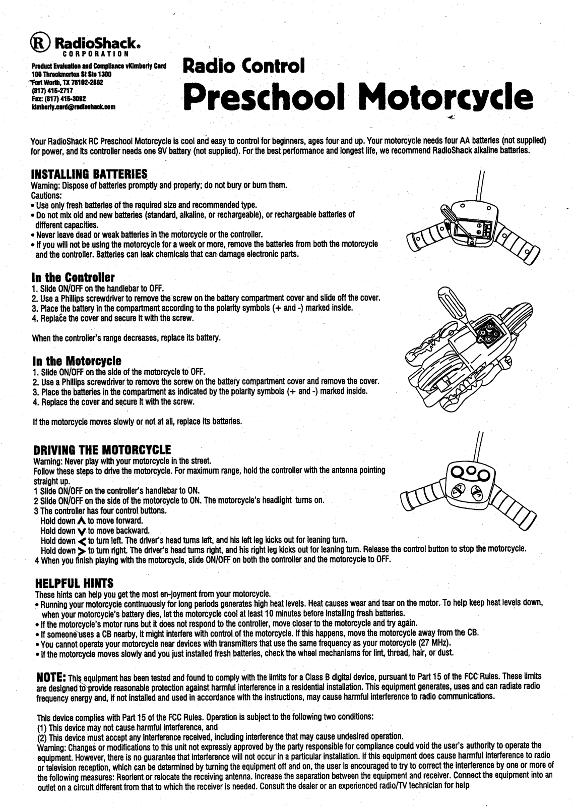 Radio Shack 6002790 Users manual