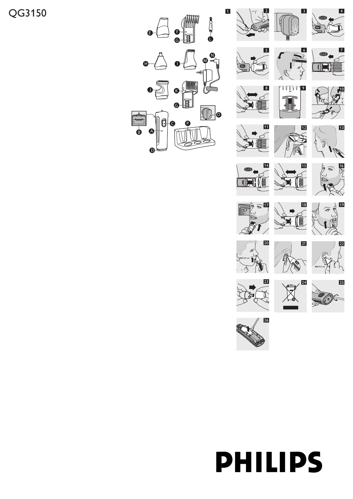 Philips QG3150 User manual